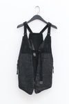 BORIS BIDJAN SABERI Black Horse Leather Vest VEST BAG2.1 FMM20020-T